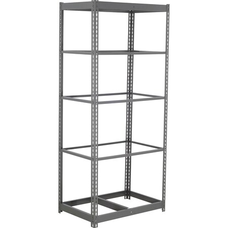 Global Industrial 5 Shelf, Commercial Duty Boltless Shelving, Starter, 36"W x 12"D x 84"H, No Deck 254427