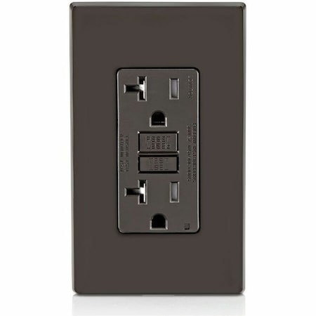 Leviton Self-Test GFCI Receptacle, Tamper Resistant Duplex, 20 Amp, 125 Volt, 5-20R NEMA GFTR2