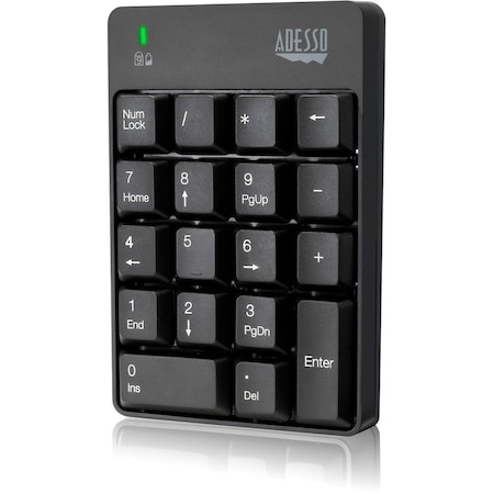 Adesso Publishing 18KEY WRLS NUMERIC KEYPAD SPILL RESISTANT NUM LOCK LED WKB-6010UB