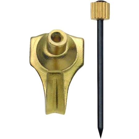Ook Picture Hanger, 10 lb, Steel, Brass, Gold, 20PK 50022