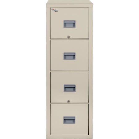 Fireking 17-3/4" W 4 Drawer File Cabinet, Parchment, Letter 4P1831-CPA