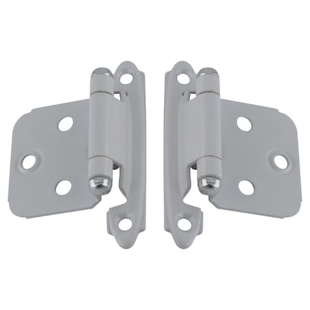 Amerock Face Frame Mount Self-Closing Cabinet Hinge For Variable Overlay Kitchen Door Retail Pack White BP7139W