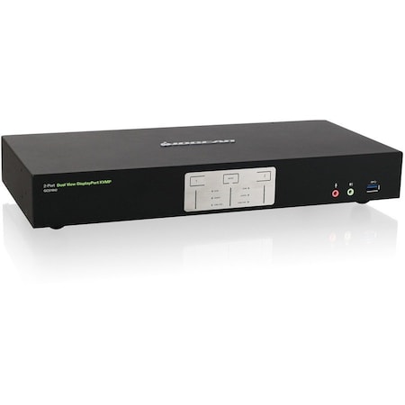 Iogear 2-Port 4K Dual View DisplayPort KVMP Switch with USB 3.0 Hub and Audio GCS1942NC