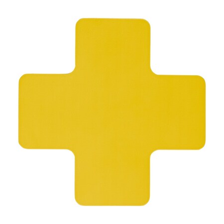 Brady ToughStripe Max Floor Marking Cross 2 in W x 5 in H Yellow, 5PK 177064