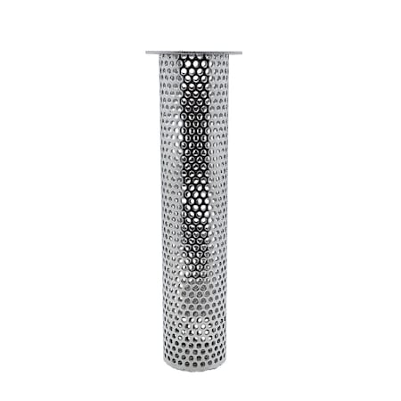 Amgood Commercial Flood Drain Strainer 1, 2 in. Diameter x 8 in. Tall Cylinder CSSS-2x8-Z