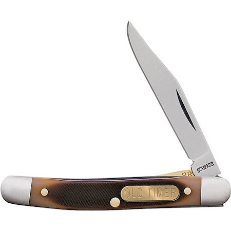 Old Timer 18OT Folding Pocket Knife, 2 in L Blade, 7Cr17 High Carbon Stainless Steel Blade, 1-Blade 1179225