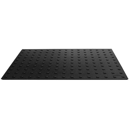 Ada Solutions ADA Cast-In-Place Truncated Dome 2' x 5' Black 2460IDPAV2B