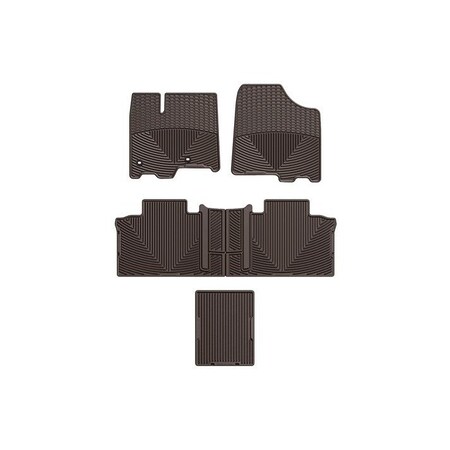 Weathertech Cocoa, Front, Rear, and Rear All Weather Floor Mats WTCC292244247