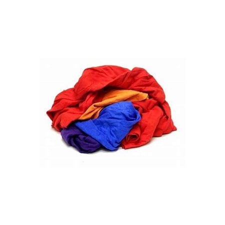 Bsl Bulk Recycled Colored T-Shirt Rags Mixed Sizes - 25 lb. bag 3117