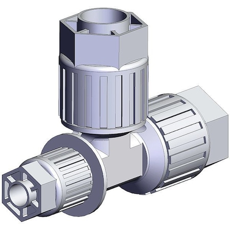 Smc High Purity Fitting, Reducer, PFA, Tee LQ3T5A-R6