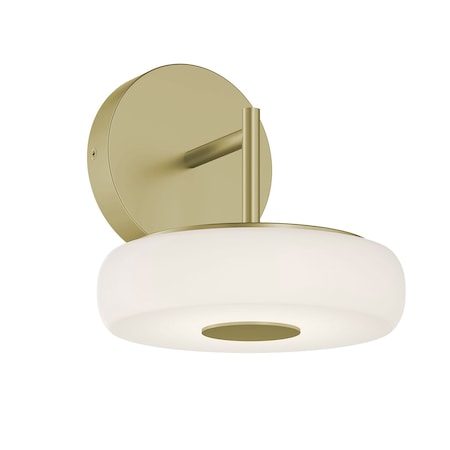 Afx June 8in. LED Sconce - 10W - Light Antique Brass JUNS0808LAJUDLB