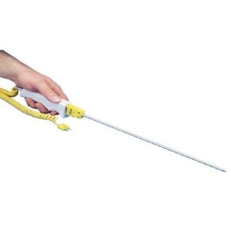 Omega Special Tip Air Probe, Quick Disconnect Handle, J Type, 0 degC to 620 degC, 0.187 " x 12 " Probe, E QD-AP-J-316E-12