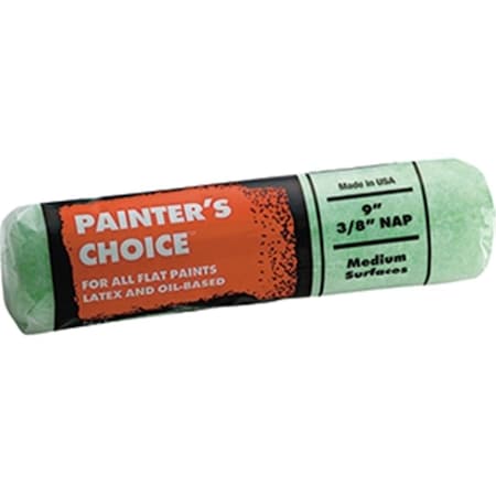 Light House Beauty R267 9 in. Painters Choice 0.37 in. Nap Roller Cover - Green - 9 in. X 3/8 in. Nap LI3573819