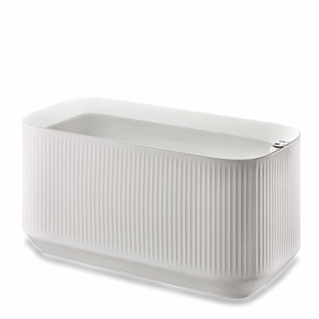 Crescent Garden TruDrop Modular Self-Watering Deck Planter - Large Trough -Cloud White, 40"x20"x20" A615000