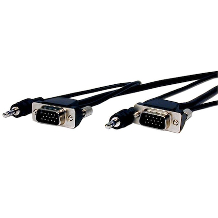 Livewire MVGA15P-P-12HR-A Pro AV-IT Series Micro VGA HD15 plug to plug with audio cable 12 ft. LI725966
