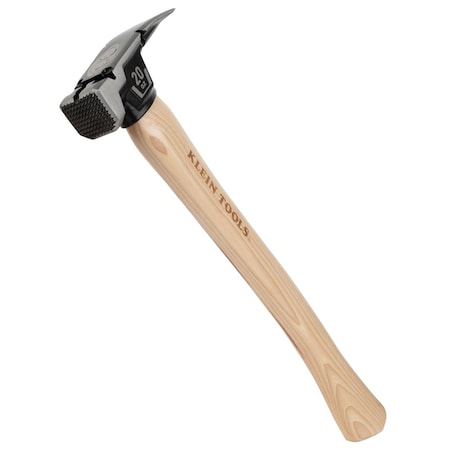 Klein Tools Milled Face Hickory Handle Hammer, 20-Ounce H80920H