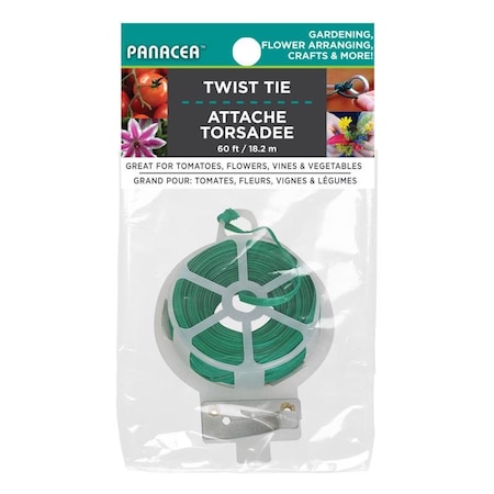 Panacea Green Plastic Plant Support Twist Tie 89791A