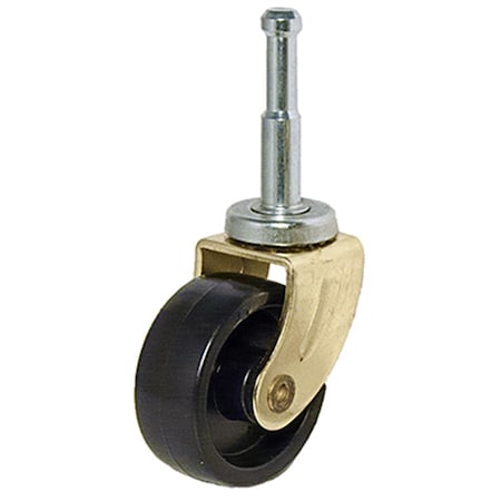 Richelieu 1.62 in. TruGuard Wheel Caster, Black, 2PK 235743