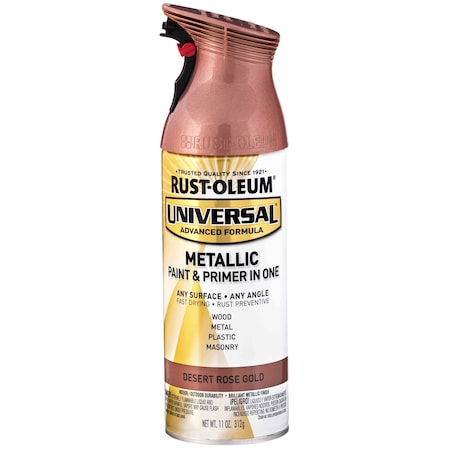 Rust-Oleum Spray Paint, Desert Rose Gold, Metallic, Solvent, 11 oz 342919