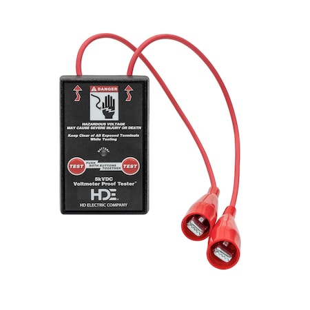 Hde Proof Tester, For Voltmeter, 9V Battery PT-5000B
