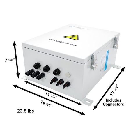 Aims Power Solar Array Combiner Box 60A 200Vdc 3 String COM3IN-60AO