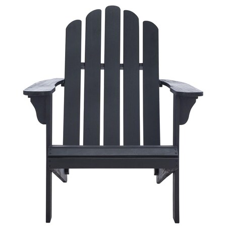 Safavieh 37.4 x 28.3 x 35.8 in. Topher Adirondack Chair, Black PAT7027D