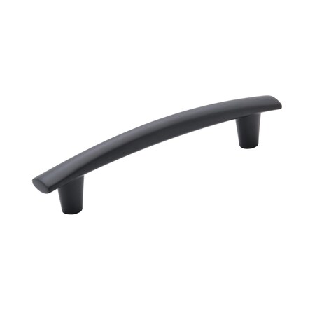 Amerock Willow 5-1/16 inch (128mm) Center-to-Center Matte Black Cabinet Pull, 25PK 25VMP37311MB