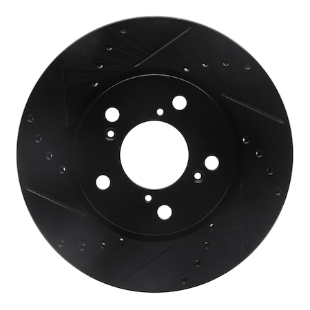 Dynamic Friction Co DFC Brake Rotor - Drilled and Slotted - Black 633-59049L