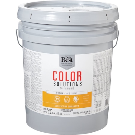 Do It Best Color Solutions Latex Self-Priming Eggshell Interior Wall Paint Extra Deep Base 5 Gal. CS47W0803-20