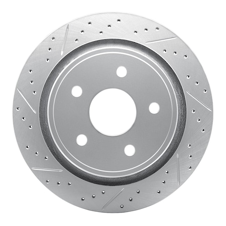 Dynamic Friction Co DFC Geoperformance Rotor - Drilled and Slotted 830-40095L