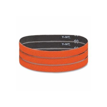 Dynabrade DynaCut, Ceramic (CER) Narrow Abrasive Belt, 1/4 in W x 12 in L, 40 Grit 415-82521