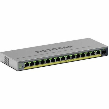 Netgear 16-PORT GIGABIT ETHERNET EASY SMART POE+ SWITCH WITH 1 DEDICATED SFP PORT 180W GS116EP-100NAS