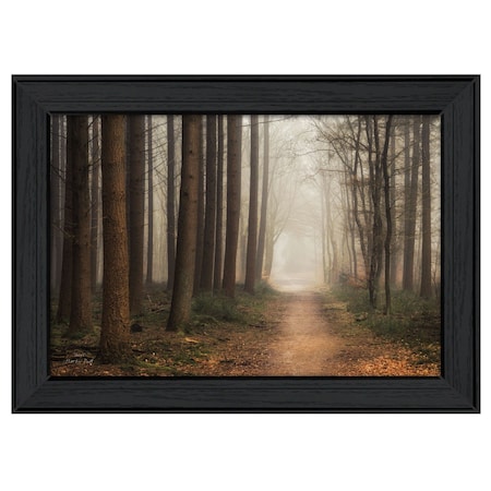 Homeroots Quiet Black Framed Print Wall Art 405478