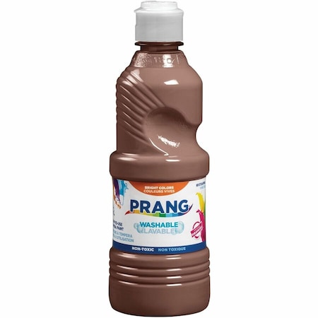Prang Washable Tempera Paint, Brown, 16 oz, PK6 X10708