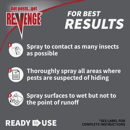 Revenge 15 Oz. Ready To Use Aerosol Spray Termite & Carpenter Ant Killer 4623