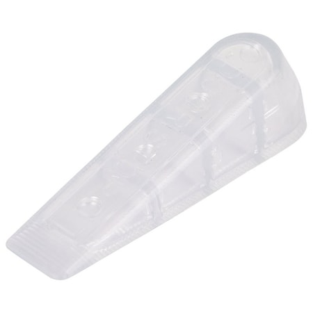 Prosource Door Stop, 1 in W x 4 in L x-1/4 in H Projection, Rubber, Clear FE-50932-PS