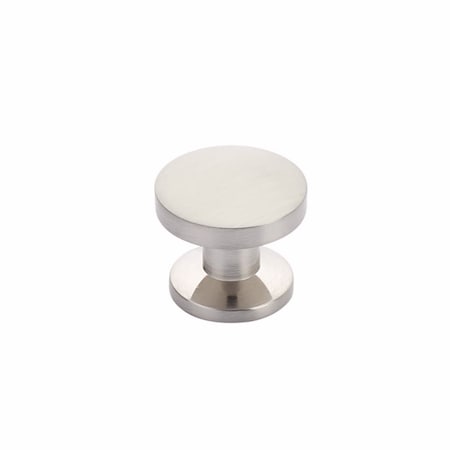 Schaub 1-3/8in Northport Round Cabinet Knob Brushed Nickel Finish 211-BN