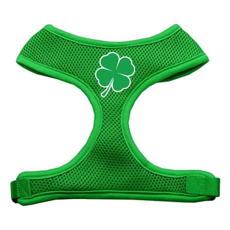 Mirage Pet Products Shamrock Screen Print Soft Mesh Harness Emerald Green Small 70-51 SMEG