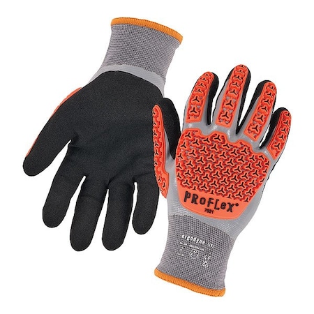 Ergodyne Knit Gloves, Cut Level A2 , Nitrile , Sandy , XS 1 PR 7521