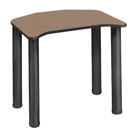 Regency Ferris Student Activity Desk, 26 in W X Wood, Metal, Black / Noble Oak FSD2624NOBPBK