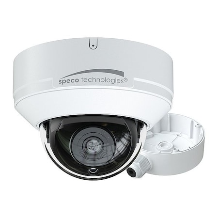 Speco Technologies Camera, 4 3/4 in dia., 3 1/2" H, 5MP, White V5D3