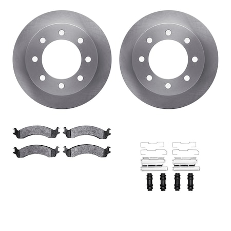 Dynamic Friction Co DFC Brake Rotor- Heavy Duty Brake Pad includes Hardware 6412-40016