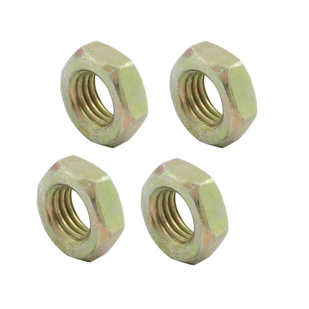 Allstar Performance 0.25 in. 28 Left Hand Steel Jam Nuts, 4PK ALL18251