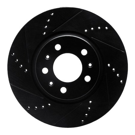 Dynamic Friction Co DFC Brake Rotor - Drilled and Slotted - Black 633-53005L