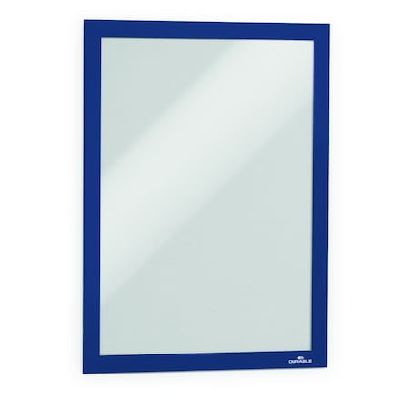 Durable Office Products Self-Adhesive Sign Holders, Blue, PK 2 476807