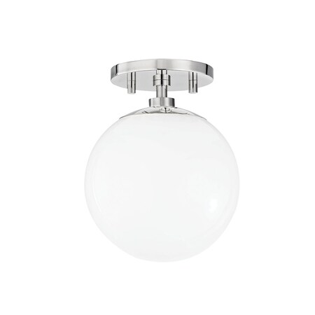 Mitzi Stella 1 Light Semi Flush 7 In. Polished Nickel H105601-PN
