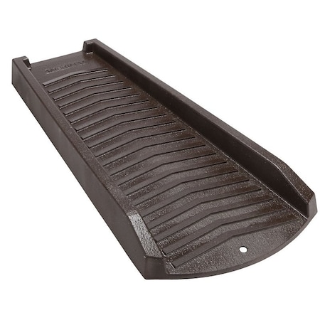 Amerimax Home Products Splash Block, 24 in L, 11-1/2 in W, Steel, Brown 3001-12