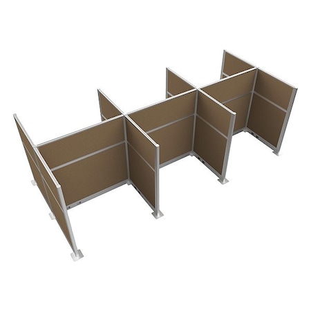 Versare Cubicle Kit, Latte, 72 in H HPEK-6P4-S-BRN