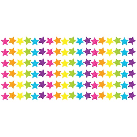 Teacher Created Resources Brights 4Ever Stars Die-Cut Border Trim, 35 Feet Per Pack, 6PK TCR3930