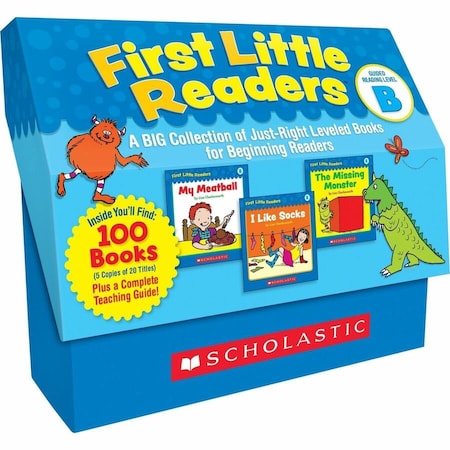 Scholastic First Little Readers Book Set with Teaching Guide, Level B, 100 ct 0545223024